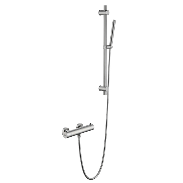 304 Stainless Steel brushed nickel Bathroom Thermostatic Hand Held Shower Set
