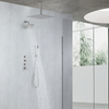 Modern Brushed Nickel Bathroom 3-function Concealed Thermostatic Shower Mixer Set