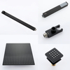 Modern 304 Stainless Steel Black Bathroom 3-function Concealed Thermostatic Shower Mixer