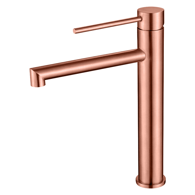 304 Stainless Steel Copper Rose Gold One Handle Bathroom Vessel Sink Faucets