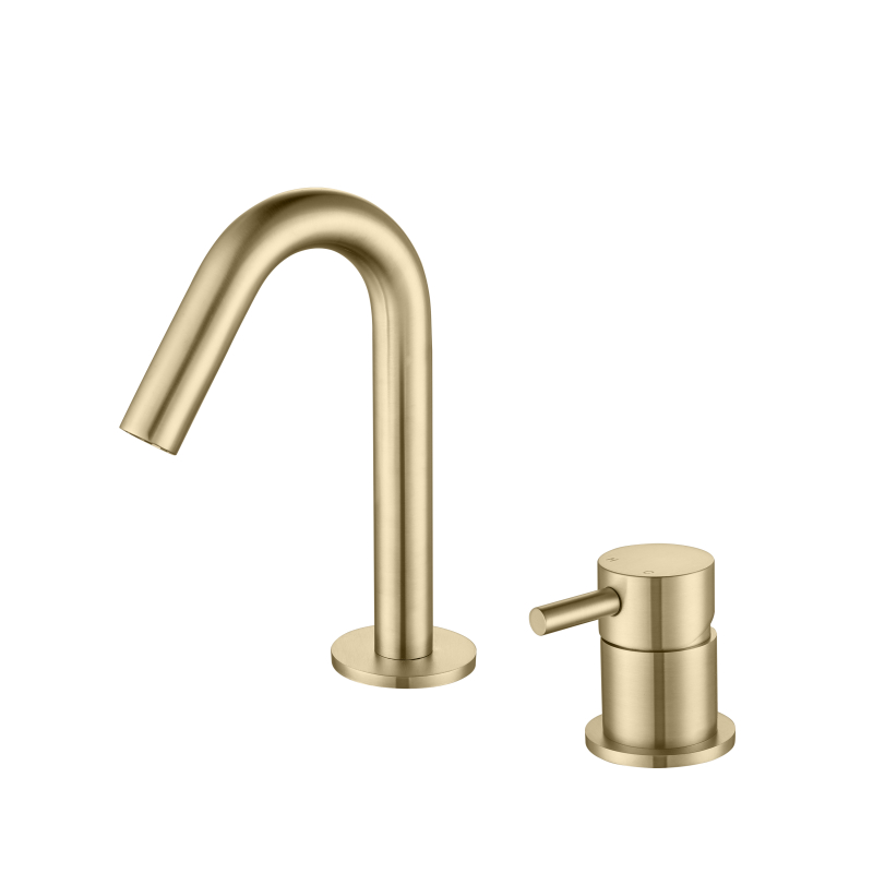 Brushed Gold Stainless Steel Vessel Sink Faucet