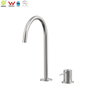 YC-316IS0010 Concealed Basin Mixer 316L Stainless Steel Two Holes Deck Sink Faucet