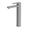 CUPC Certified High Quality Square 304 Stainless Steel Gun Gray Bathroom Basin Tall Waist Faucet