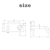 Modern 304 Stainless Steel Gun Black Wall Mount Single Handle Bathroom Sink Faucet
