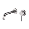Luxury 304 Stainless Steel Brushed Nickel Wall Mount Bathroom Sink Faucet
