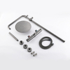 Modern 304 Stainless Steel Gun Grey Bathroom Thermostatic Shower Mixer Set