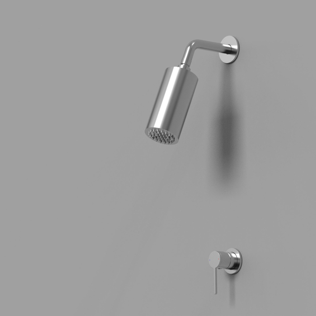 modern 304 Stainless Steel Brushed Nickel Bathroom Concealed Shower Set 