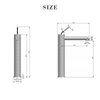 304 Stainless Steel Single Brushed Nickel Hole Bathroom Vessel Sink Faucets