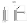 304 Stainless Steel Single Hole Bathroom Vessel Sink Faucets