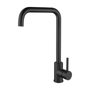 304 Stainless Steel black Single Hole Kitchen Sink Faucet