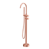 NEW 304 Stainless Steel copper rose gold Hot And Cold Mixed Multi-functional Bathroom Floor Shower Free Standing Bathtub Faucet