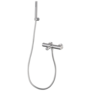 Modern Brushed Nickel Bathroom Thermostatic Shower And Tub Faucet Sets