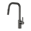 304 Stainless Steel Gun Black Ycfaucet 360 Degrees Pull Down Kitchen Sink Faucets