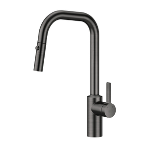 304 Stainless Steel Gun Black Ycfaucet 360 Degrees Pull Down Kitchen Sink Faucets