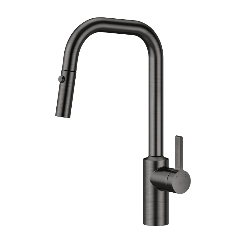 304 stainless steel Pull out kitchen mixer faucet