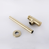 Brushed Gold Wall Hidden Waste Pipe Drain Bathroom Decorative Basin Sink Stainless Steel Bottle Trap Siphon 