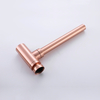 Brushed Copper Rose Gold Wall Hidden Waste Pipe Drain Bathroom Decorative Basin Sink Stainless Steel Bottle Trap Siphon 
