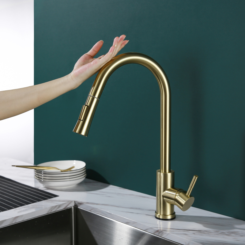 gold kitchen faucet