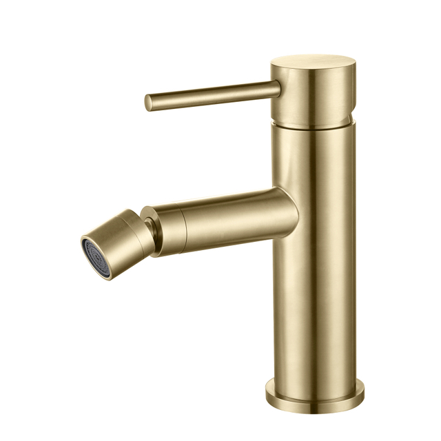 304 Stainless Steel Brushed Gold Single Handle Bathroom Bidet Faucet