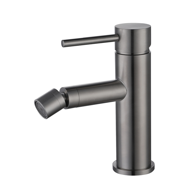 304 Stainless Steel Gun Grey Single Handle Bathroom Bidet Faucet