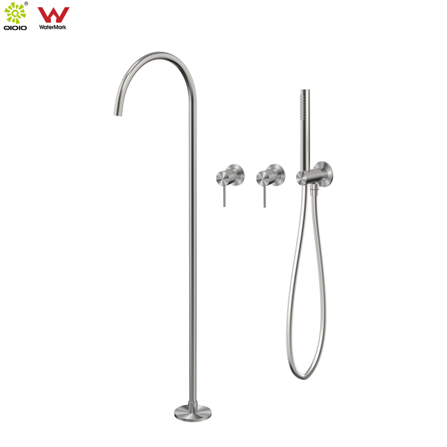 YC-316IS005S3 Free standing bathtub shower set 316 L Stainless Steel bathtub hand shower 