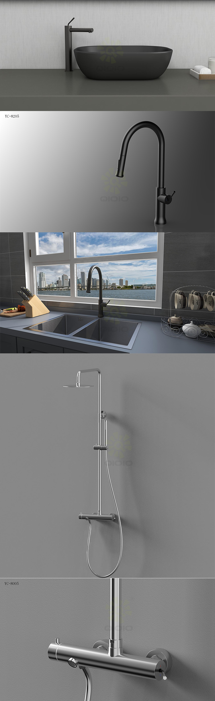 black kitchen faucet