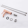 CUPC Certified High Quality 304 Stainless Steel Copper Rose Gold Bathroom Single Handle Basin Faucet