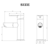 Modern Stainless Steel Chrome Single Hole Single Handle Bathroom Faucet