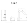 304 Stainless Steel Gun Black Two Hole Separate Handle Bathroom Sink Faucet