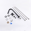 Modern 304 Stainless Steel Matte Black Two Hole Separate Handle Bathroom Basin Faucet