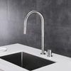 304 Stainless Steel Black Separate Handle Pull Down Kitchen Sink Faucets