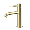 CUPC Certified High Quality 304 Stainless Steel Brushed Gold Bathroom Single Handle Basin Faucet