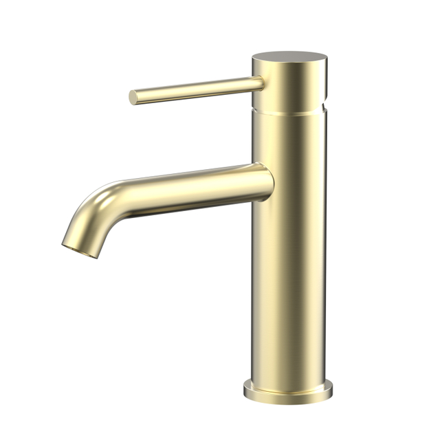 CUPC Certified High Quality 304 Stainless Steel Brushed Gold Bathroom Single Handle Basin Faucet