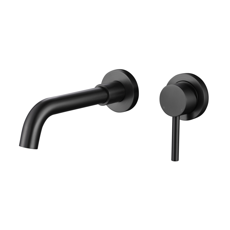 gun black Stainless Steel wall mount faucet