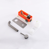 Modern 304 Stainless Steel Gun Grey Wall Mount Single Handle Bathroom Sink Faucet
