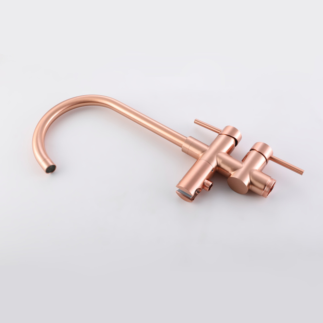 CUPC High Quality 304 Stainless Steel Hot And Cold Mixed Multi-functional Copper Rose Gold Bathroom Floor Shower Free Standing Bathtub Faucet
