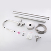 CUPC High Quality 304 Stainless Steel Hot And Cold Mixed Multi-functional Chrome Bathroom Floor Shower Free Standing Bathtub Faucet