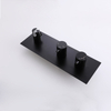 Modern 304 Stainless Steel Matte Black Wall Mounted Bathroom Concealed Tub Shower Faucet Set