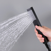 Square Black Bathroom Wall Mounted Waterfall Faucet 2-functions Concealed Bath And Shower Faucet Sets