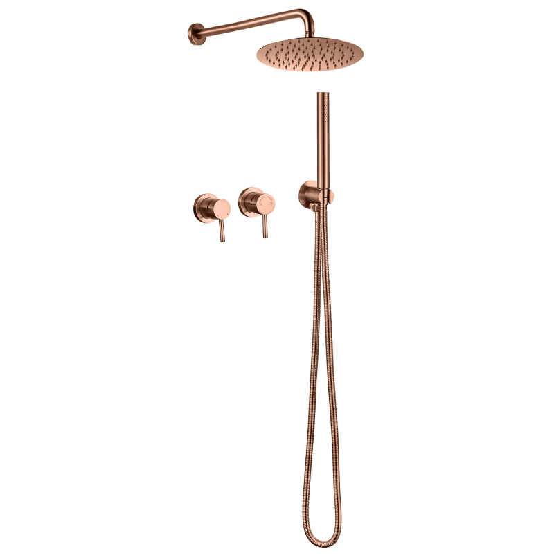 304 stainless steel rose gold Concealed Shower Set