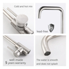304 Stainless Steel Brushed Nickel Single Hole Kitchen Sink Faucet