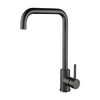 304 Stainless Steel Gun Black Single Hole Kitchen Sink Faucet