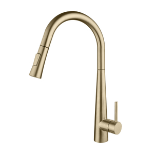 Brushed Gold 360 Degrees Touch Sensor Pull Down Kitchen Sink Faucets