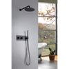 Modern 304 Stainless Steel Chrome Wall Mounted Bathroom Concealed Shower Mixer Set