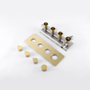 Modern Brushed Gold Bathroom 3-function Concealed Thermostatic Shower Mixer Set