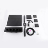 Black Modern Black Bathroom 4-function Concealed Thermostatic Shower Mixer Set