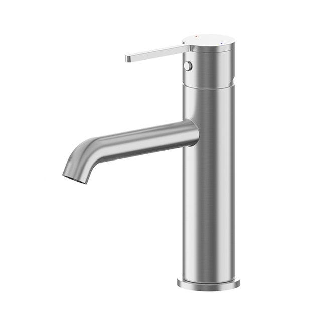 Contemporary 304 Stainless Steel Brushed Nickel Bathroom Sink Faucet
