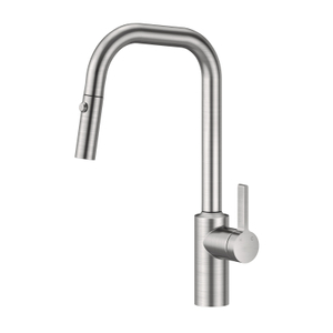 304 Stainless Steel Brushed Nickel 360 Degrees Pull Down Kitchen Sink Faucets