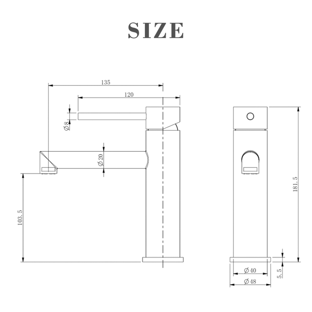 Gun Grey 304 Stainless Steel Single Hole Bathroom Vessel Sink Faucets