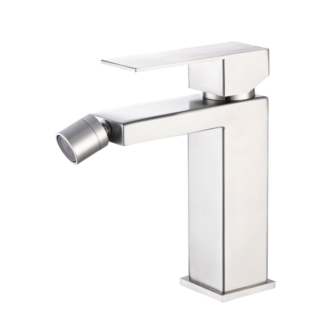 304 Stainless Steel Chrome Square Ycfaucet Single Handle Bathroom Bidet Faucet